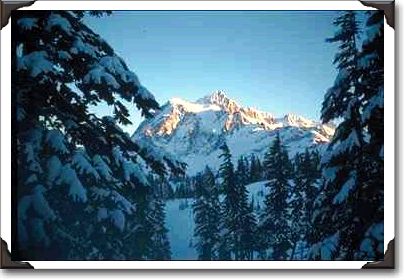 Shadowed Side Of Snowy Mountain Shadowed Side Of Snowy Mountain