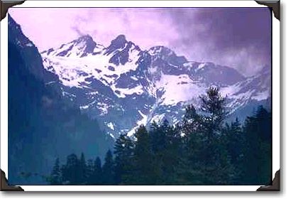 Rugged Mountain, Lavender Sky Rugged Mountain, Lavender Sky