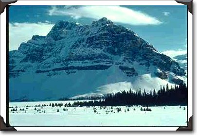 Snow Striped Peak With Snow Skirt Snow Striped Peak With Snow Skirt