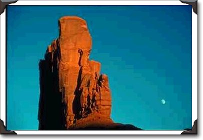 Camel Butte With Moon Camel Butte With Moon