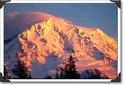 Golden Sunset On Cloud Topped Mountain Golden Sunset On Cloud Topped Mountain