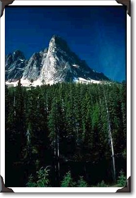Liberty Bell Mountain Over Lake And Trees Liberty Bell Mountain Over Lake And Trees