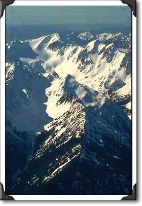Snowy Ravine, Distant Mountains Snowy Ravine, Distant Mountains