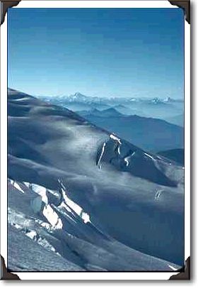 Cracks In Heavy Snow On Mountainside Cracks In Heavy Snow On Mountainside
