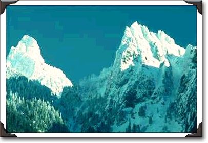 Twin Snowy Peaks Twin Snowy Peaks