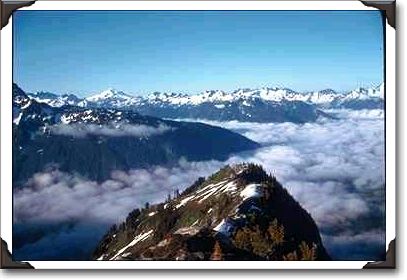 Mountain Range Above Clouds Mountain Range Above Clouds