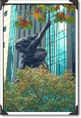 Portland, "Portlandia", Hammered Copper Statue Portland, "Portlandia", Hammered Copper Statue