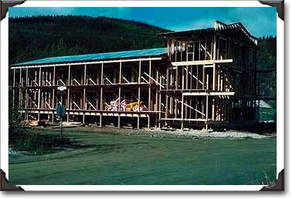 Timber building construction, Dawson City, Alaska Timber building construction, Dawson City, Alaska