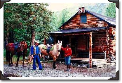 Wrangler's cabin at Horsfeld, Alaska Wrangler's cabin at Horsfeld, Alaska