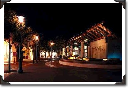 Night view of the Del Mar Plaza Night view of the Del Mar Plaza