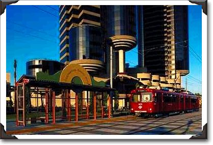 Trolley at the Convention Center Trolley at the Convention Center