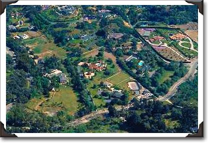 Aerial of luxury homes, North County Aerial of luxury homes, North County