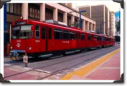 Trolley at Civic Center Trolley at Civic Center