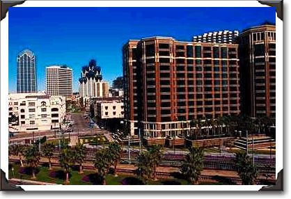 Downtown apartment and office buildings Downtown apartment and office buildings