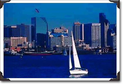 Skyline and harbor from Shelter Island Skyline and harbor from Shelter Island