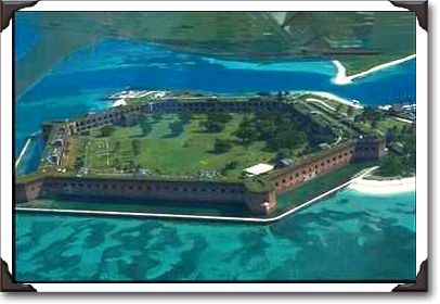 Aerial view of Fort Jefferson, Dry Tortugas National Park Aerial view of Fort Jefferson, Dry Tortugas National Park