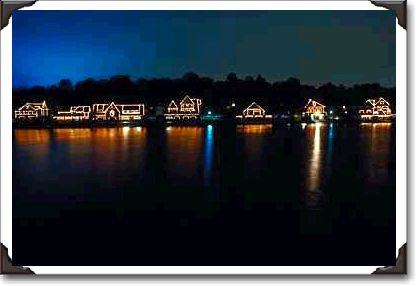 Boathouse row at night Boathouse row at night