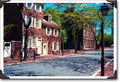 Quiet street in quaint Society Hill Quiet street in quaint Society Hill