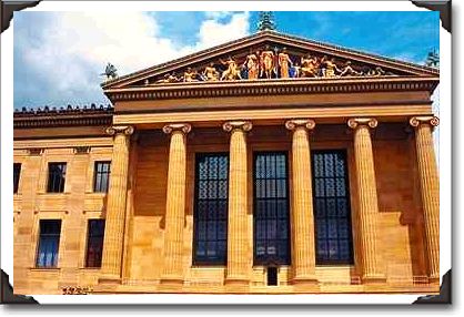 Art museum imitates Greek temple Art museum imitates Greek temple
