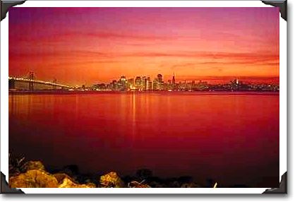 Sunset over San Francisco, California Sunset over San Francisco, California