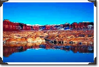 Reflection, Lake Powell, Utah Reflection, Lake Powell, Utah