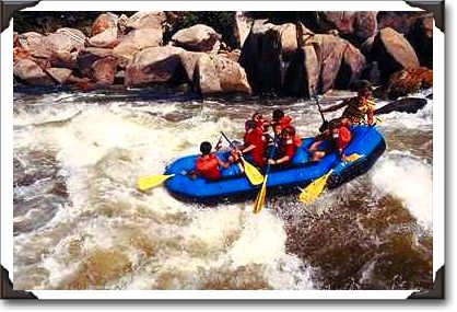 River rafters, Kern River, California River rafters, Kern River, California