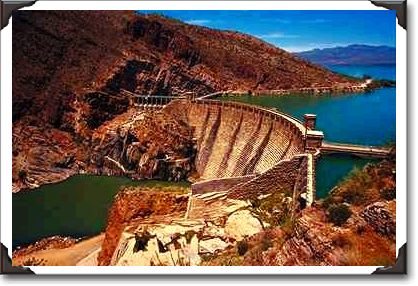 Roosevelt Dam and Lake, Apache Trail, Arizona Roosevelt Dam and Lake, Apache Trail, Arizona
