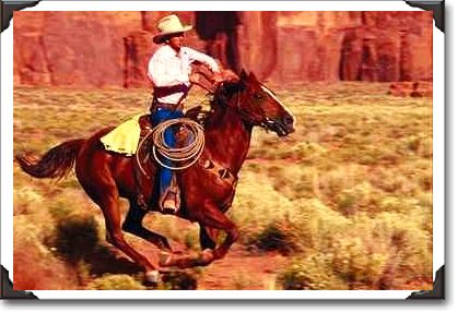 Lone rider, Monument Valley Lone rider, Monument Valley