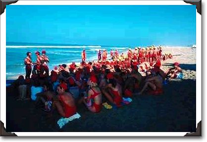 Junior lifeguards, Huntington Beach, California Junior lifeguards, Huntington Beach, California