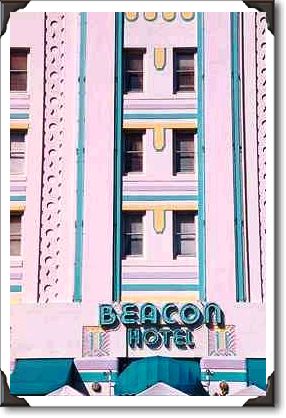 Delicate sculptured pastel design, Miami Beach Hotel Delicate sculptured pastel design, Miami Beach Hotel