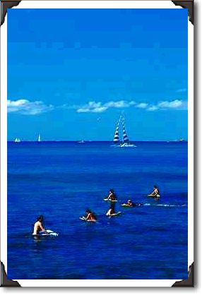 Variety of popular watersports Variety of popular watersports