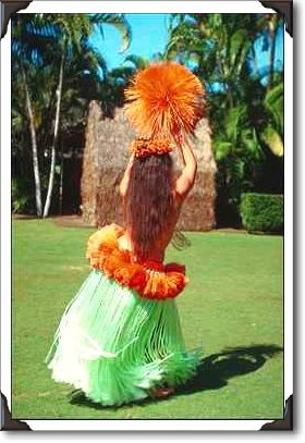 Woman in Hula Show, Waikiki Woman in Hula Show, Waikiki