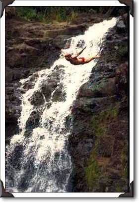 Cliff diver, Oahu Cliff diver, Oahu