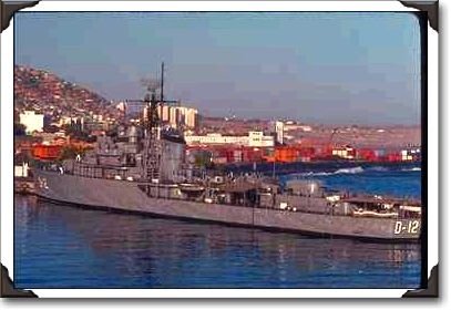 American destroyer at Pearl Harbor American destroyer at Pearl Harbor