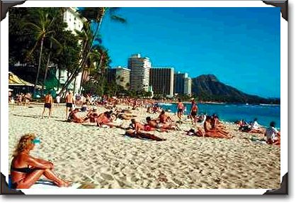 Waikiki Beach scene Waikiki Beach scene
