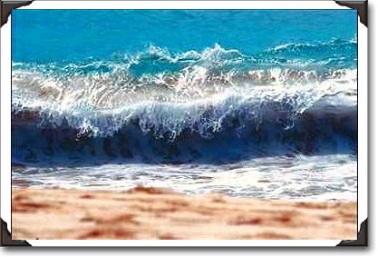 Shore break on Maui Shore break on Maui