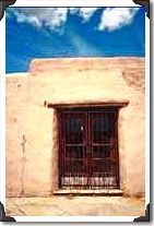 Pueblo style architecture, historical Painted Desert Inn, Arizona Pueblo style architecture, historical Painted Desert Inn, Arizona