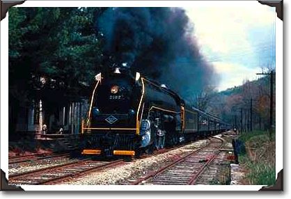 Reading RR, 4-8-4 #2102 with "Rambles", Hunters Run, PA Reading RR, 4-8-4 #2102 with "Rambles", Hunters Run, PA