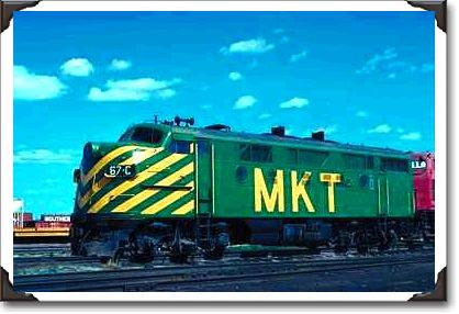 Missouri-Kansas-Texas RR, EMD F-3a #67C, Parsons, KS Missouri-Kansas-Texas RR, EMD F-3a #67C, Parsons, KS