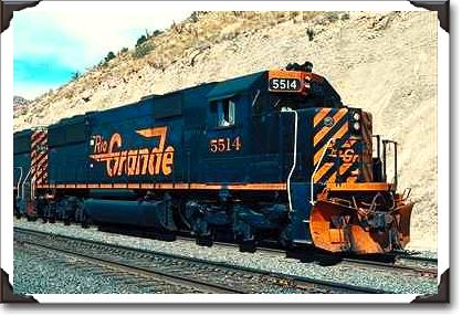 Denver and Rio Grande Western, EMD SD-50 #5514, Helper, UT Denver and Rio Grande Western, EMD SD-50 #5514, Helper, UT