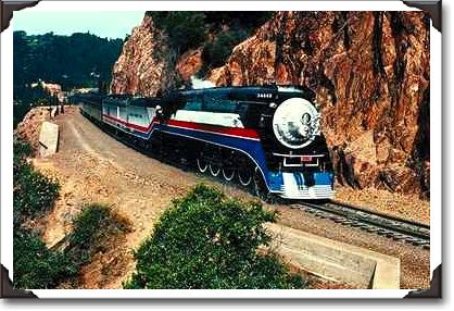 1 American Freedom Train (SP) 4449, Cape Horn, CA 1 American Freedom Train (SP) 4449, Cape Horn, CA