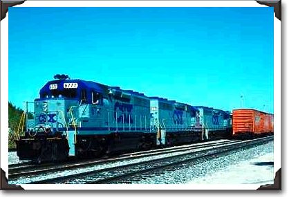 CSX, EMD #6777 with Tropicana "Juice Train", Bradenton, FL CSX, EMD #6777 with Tropicana "Juice Train", Bradenton, FL