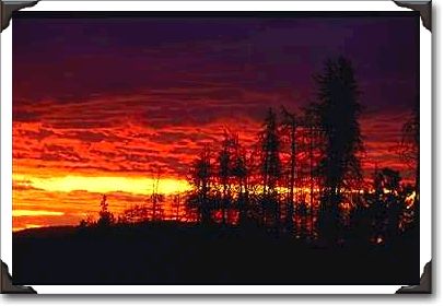 Evening sky, Yellowstone River Canyon Evening sky, Yellowstone River Canyon