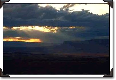 Sunset over Vermilion Cliffs and Kaibab Plateau, Arizona Sunset over Vermilion Cliffs and Kaibab Plateau, Arizona