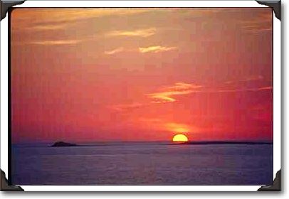 Sunset over Pacific Ocean, California Sunset over Pacific Ocean, California