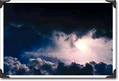 Rain clouds over Los Angeles, California Rain clouds over Los Angeles, California
