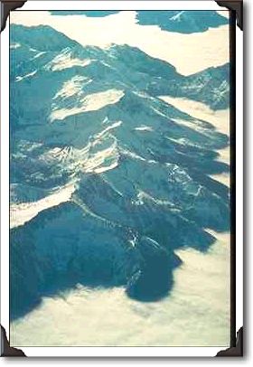Rocky Mountains from air, Montana Rocky Mountains from air, Montana