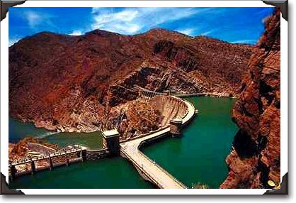Roosevelt Dam and lake, Salt River Roosevelt Dam and lake, Salt River