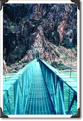 Footbridge over Colorado River, Grand Canyon National Park Footbridge over Colorado River, Grand Canyon National Park