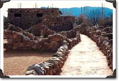 Central corridor to Besh-Ba-Gowah ruins, city of Globe Central corridor to Besh-Ba-Gowah ruins, city of Globe